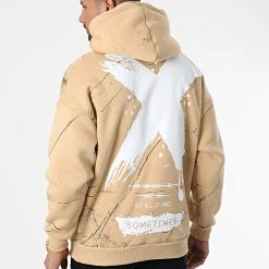 Nouveau 😉 Sweat Capuche 22-K083 Beige de Classic Series 🤩 -Classic Series Soldes classic series 338035 22 K083 TAN 20220922T155755 04