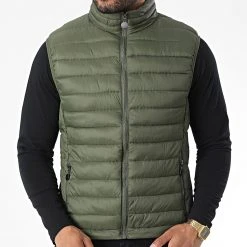 Tout neuf 🔔 Doudoune Sans Manches ZH68 Vert Kaki de Classic Series ✔️ -Classic Series Soldes classic series 338049 ZH68 77 MILITARY GREEN 20220926T150659 03