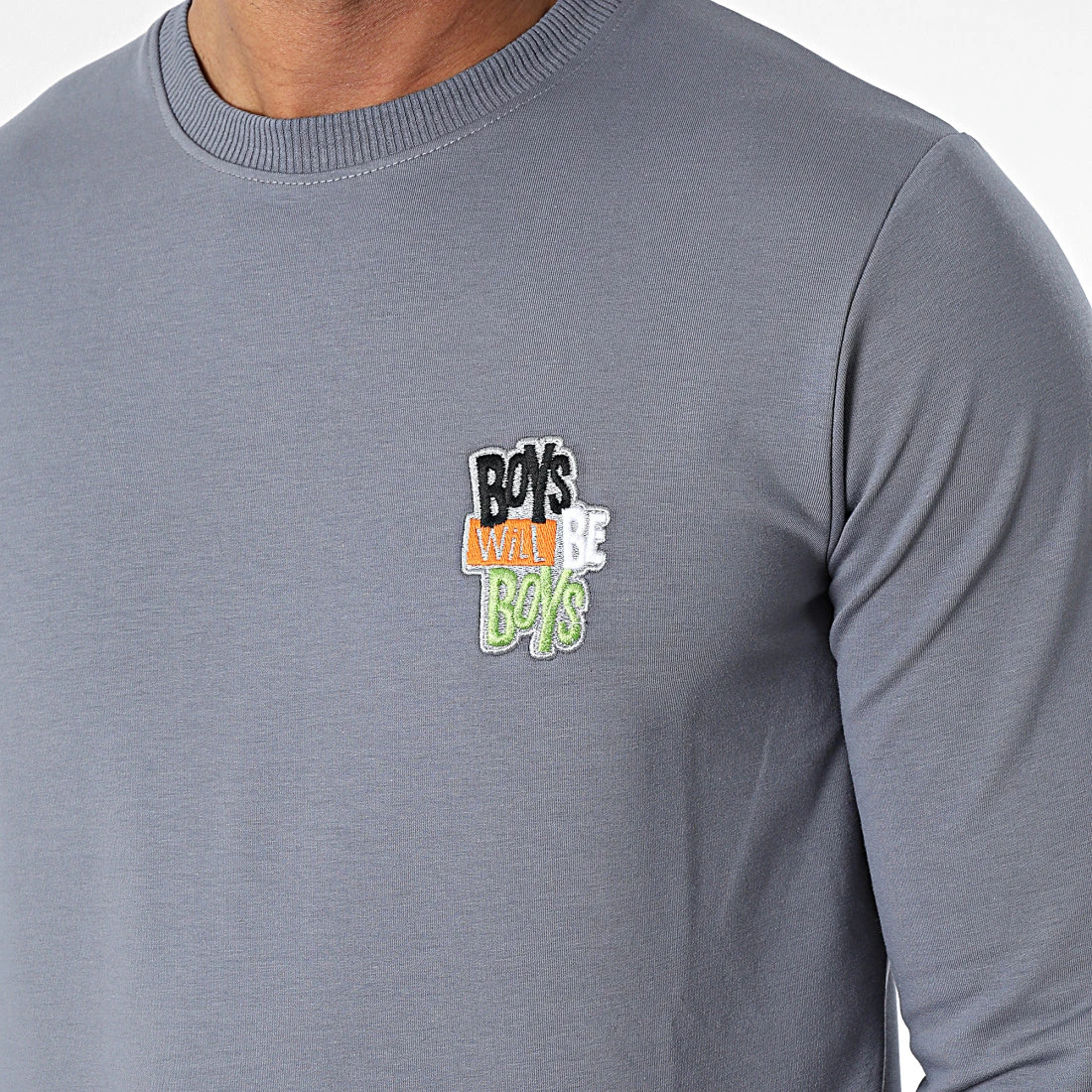 Vente flash 🌟 Sweat Crewneck 9058 Gris de Classic Series 👍 4 Vente flash 🌟 Sweat Crewneck 9058 Gris de Classic Series 👍 – Image 2