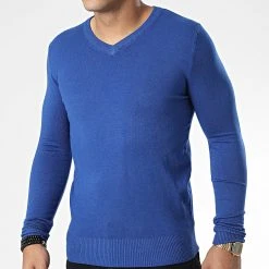 Meilleur prix ⭐ Pull J662 Bleu Roi de Classic Series 💯