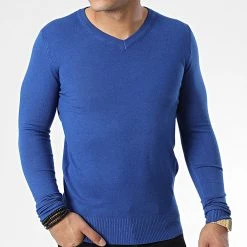 Meilleur prix ⭐ Pull J662 Bleu Roi de Classic Series 💯 -Classic Series Soldes classic series 338071 J662 16 20220920T162003 03