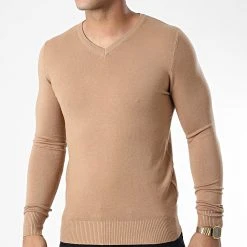 Bon marché ⭐ Pull J662 Camel Clair de Classic Series 😍