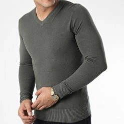 Remise 🤩 Pull J662 Vert Kaki de Classic Series ⭐ -Classic Series Soldes classic series 338081 J662 18 20220921T154152 03