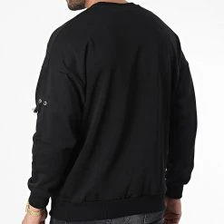 Offres ❤️ Sweat Crewneck 22-K076 Noir de Classic Series 🎁 -Classic Series Soldes classic series 338106 22 K076 SIYAH 20220922T155247 04