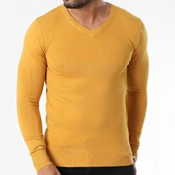 Meilleure vente 👍 Pull J662 Jaune Moutarde de Classic Series 🔥 -Classic Series Soldes classic series 338131 J662 6 20220922T151838 03