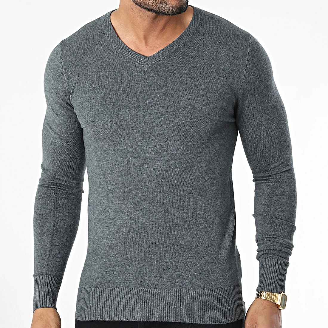 Grosses soldes 😀 Pull J662 Gris Anthracite Chiné de Classic Series 🧨 3 Grosses soldes 😀 Pull J662 Gris Anthracite Chiné de Classic Series 🧨