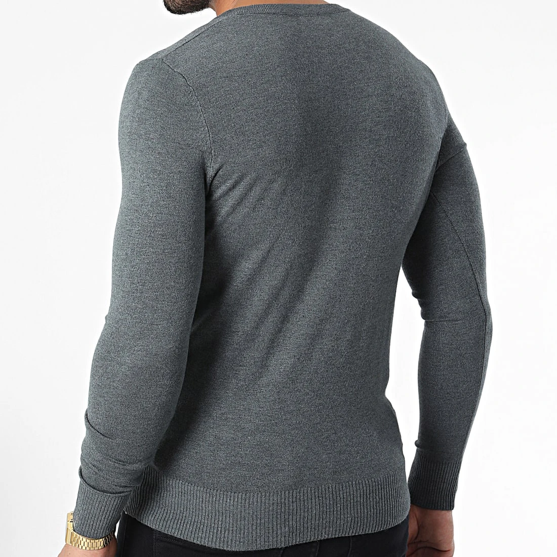 Grosses soldes 😀 Pull J662 Gris Anthracite Chiné de Classic Series 🧨 6 Grosses soldes 😀 Pull J662 Gris Anthracite Chiné de Classic Series 🧨 – Image 4