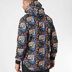 Coupon ✨ Veste Zippée Capuche Floral 7424 Noir de Classic Series ⭐ -Classic Series Soldes classic series 338295 7424 MIX 20220923T154654 04