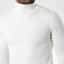 De gros 🧨 Pull Col Roulé J663 Beige Clair de Classic Series 😍 -Classic Series Soldes classic series 338304 J663 8 20220923T152617 02