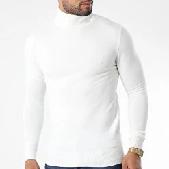 De gros 🧨 Pull Col Roulé J663 Beige Clair de Classic Series 😍 -Classic Series Soldes classic series 338304 J663 8 20220923T152618 03