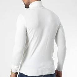 De gros 🧨 Pull Col Roulé J663 Beige Clair de Classic Series 😍 -Classic Series Soldes classic series 338304 J663 8 20220923T152620 04