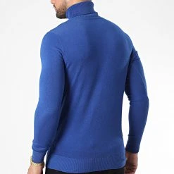 Vente flash ✨ Pull Col Roulé J663 Bleu Roi de Classic Series 🌟 -Classic Series Soldes classic series 338312 J663 16 20220923T153847 04