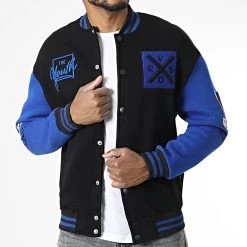 Tout neuf 💯 Veste Teddy 7422 Noir Bleu de Classic Series 🔔