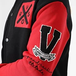 Le moins cher ✨ Veste Teddy 7422 Noir Rouge de Classic Series ✨ -Classic Series Soldes classic series 338330 7422 BLACK RED 20220926T155624 02