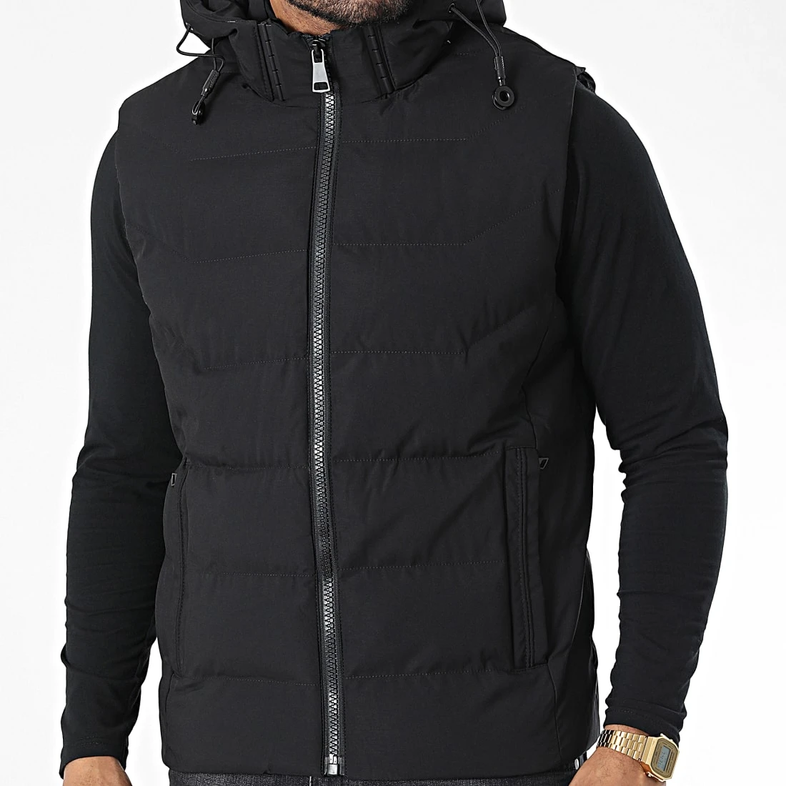 Bon marché 🌟 Doudoune Sans Manches 9356 Noir de Classic Series 🔥 3 Bon marché 🌟 Doudoune Sans Manches 9356 Noir de Classic Series 🔥