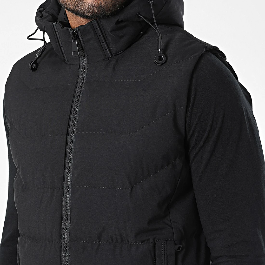 Bon marché 🌟 Doudoune Sans Manches 9356 Noir de Classic Series 🔥 4 Bon marché 🌟 Doudoune Sans Manches 9356 Noir de Classic Series 🔥 – Image 2