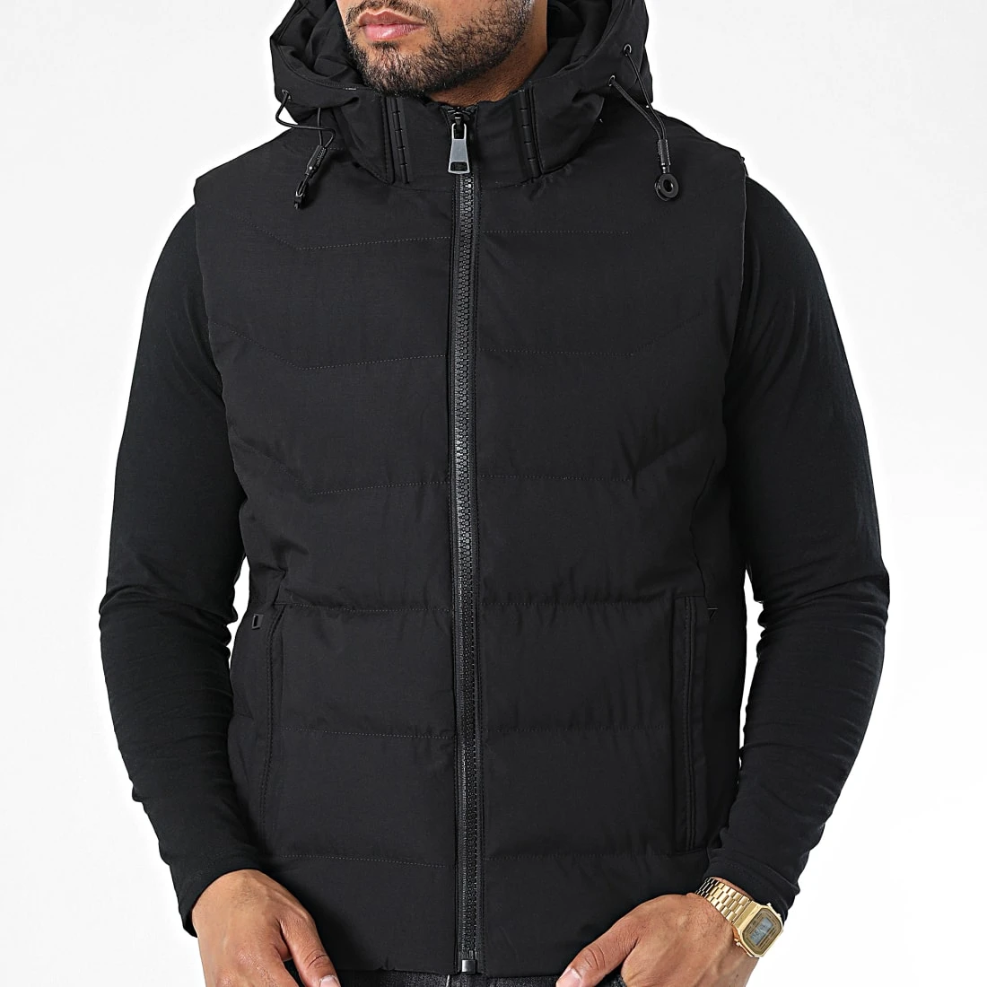 Bon marché 🌟 Doudoune Sans Manches 9356 Noir de Classic Series 🔥 5 Bon marché 🌟 Doudoune Sans Manches 9356 Noir de Classic Series 🔥 – Image 3