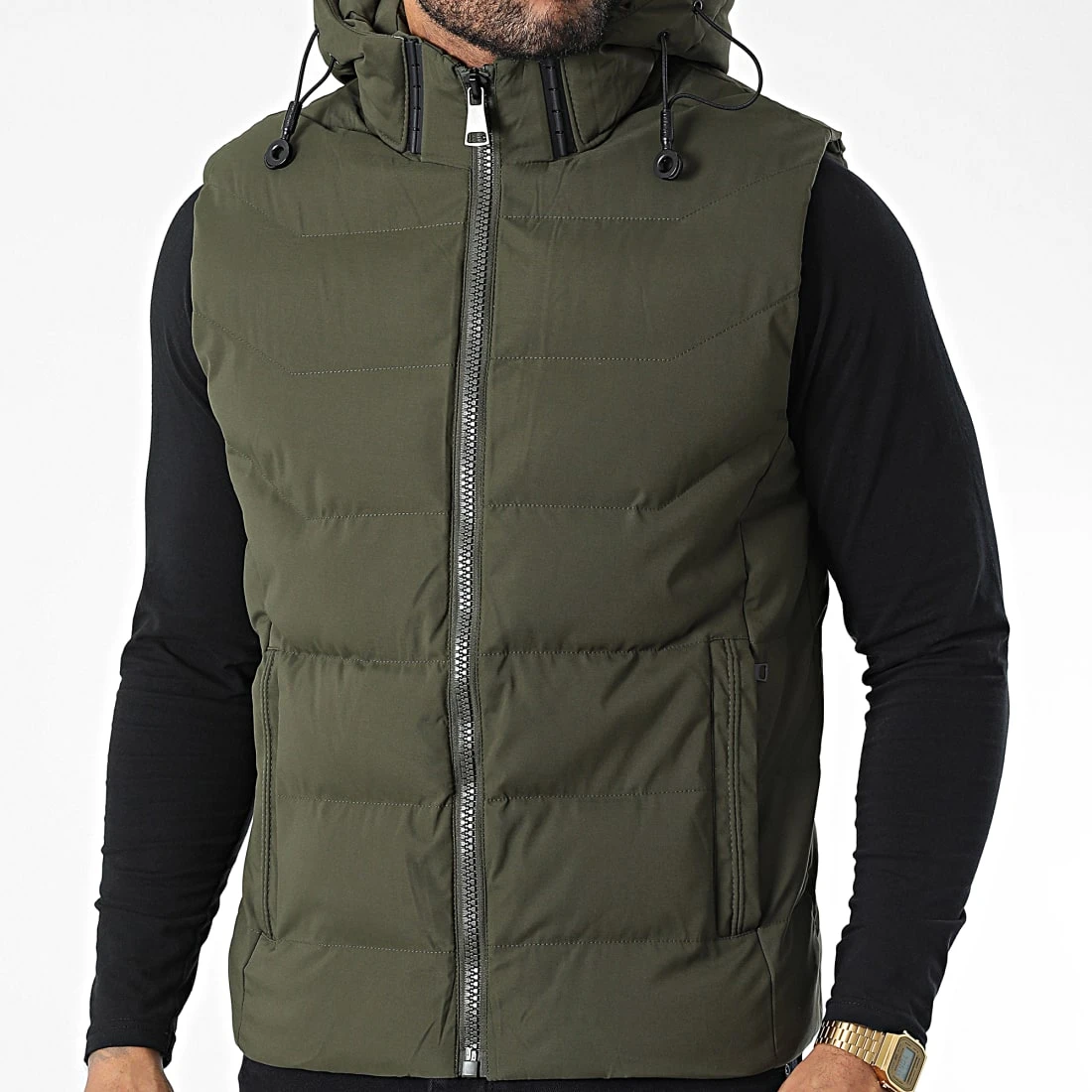 Remise ✔️ Doudoune Sans Manches 9356 Vert Kaki de Classic Series 🥰 3 Remise ✔️ Doudoune Sans Manches 9356 Vert Kaki de Classic Series 🥰