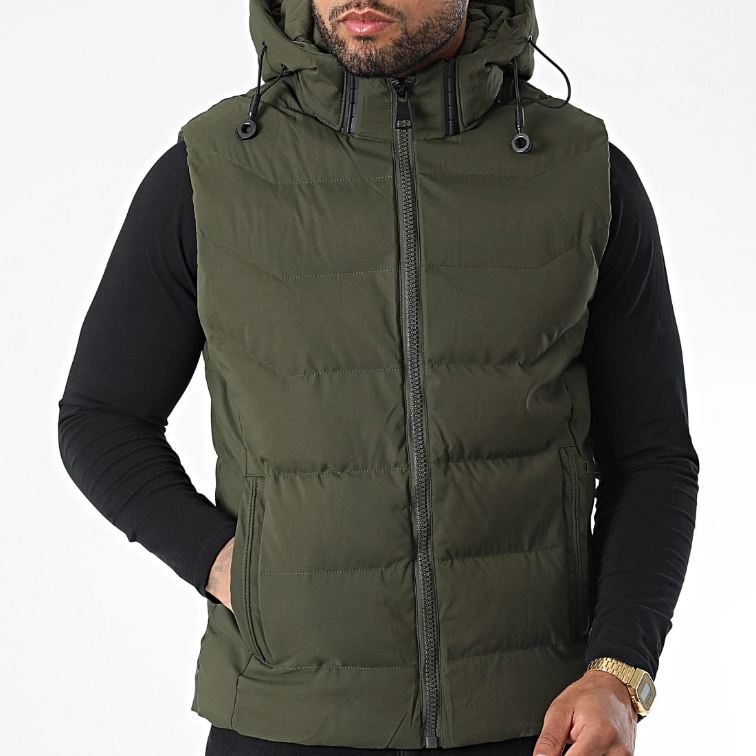 Remise ✔️ Doudoune Sans Manches 9356 Vert Kaki de Classic Series 🥰 5 Remise ✔️ Doudoune Sans Manches 9356 Vert Kaki de Classic Series 🥰 – Image 3