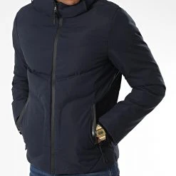 Sortie ⭐ Doudoune Capuche 9336 Bleu Marine de Classic Series ⭐ -Classic Series Soldes classic series 338343 9336 2 NAVY 20220928T155059 03