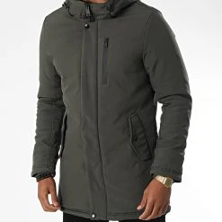 De gros 😉 Parka Capuche 9329 Vert Kaki de Classic Series ✔️ -Classic Series Soldes classic series 338376 9329 3 OLIVE 20220928T155407 03