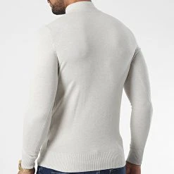 Le moins cher ✔️ Pull Col Cheminée 665 Beige de Classic Series 🔔 -Classic Series Soldes classic series 338379 J665 1 20220923T152532 04