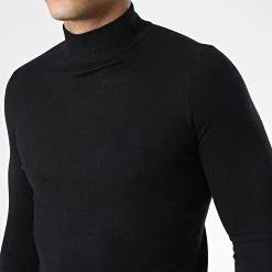 Remise ❤️ Pull Col Cheminée 665 Noir de Classic Series 🌟 -Classic Series Soldes classic series 338463 J665 3 20220920T162051 02