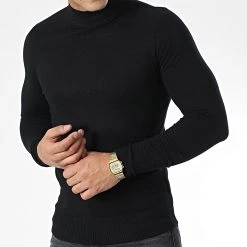 Remise ❤️ Pull Col Cheminée 665 Noir de Classic Series 🌟 -Classic Series Soldes classic series 338463 J665 3 20220920T162052 03