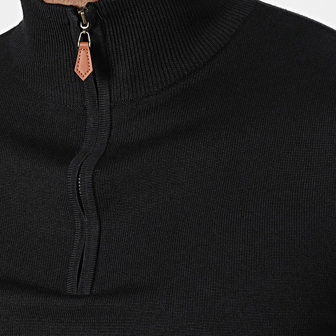Nouveau ✨ Pull Col Zippé J666 Noir de Classic Series 🔔 4 Nouveau ✨ Pull Col Zippé J666 Noir de Classic Series 🔔 – Image 2