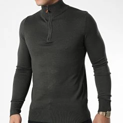 Top 10 ❤️ Pull Col Zippé J666 Vert Kaki de Classic Series ⌛