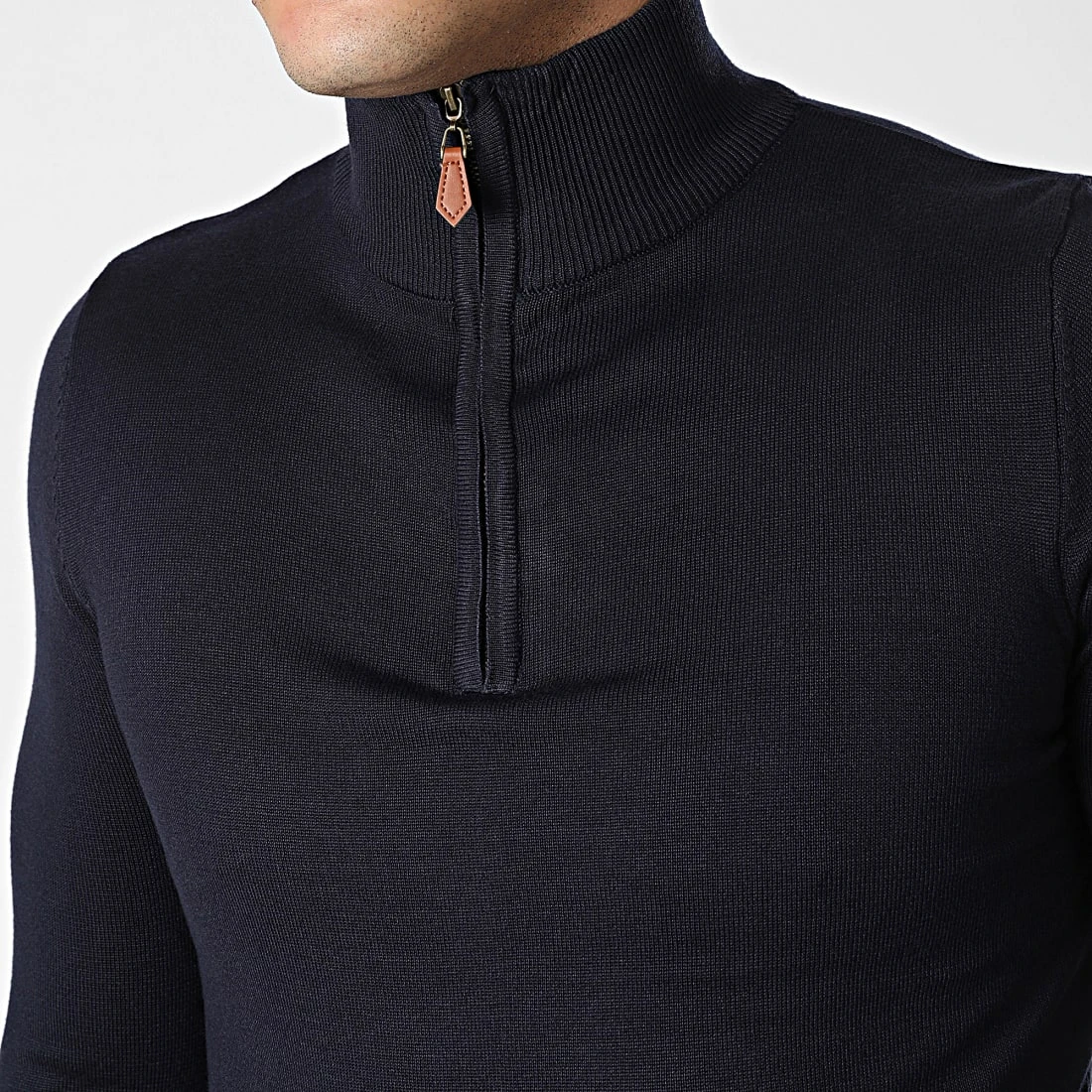 Top 10 💯 Pull Col Zippé J666 Bleu Marine de Classic Series ✨ 4 Top 10 💯 Pull Col Zippé J666 Bleu Marine de Classic Series ✨ – Image 2