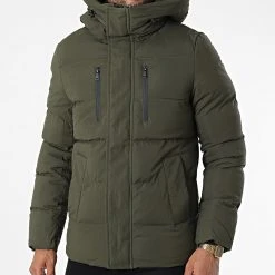 Meilleure vente 🔔 Doudoune Capuche 9355 Vert Kaki de Classic Series 🌟