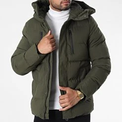 Meilleure vente 🔔 Doudoune Capuche 9355 Vert Kaki de Classic Series 🌟 -Classic Series Soldes classic series 338605 9355 3 OLIVE 20220926T153057 03