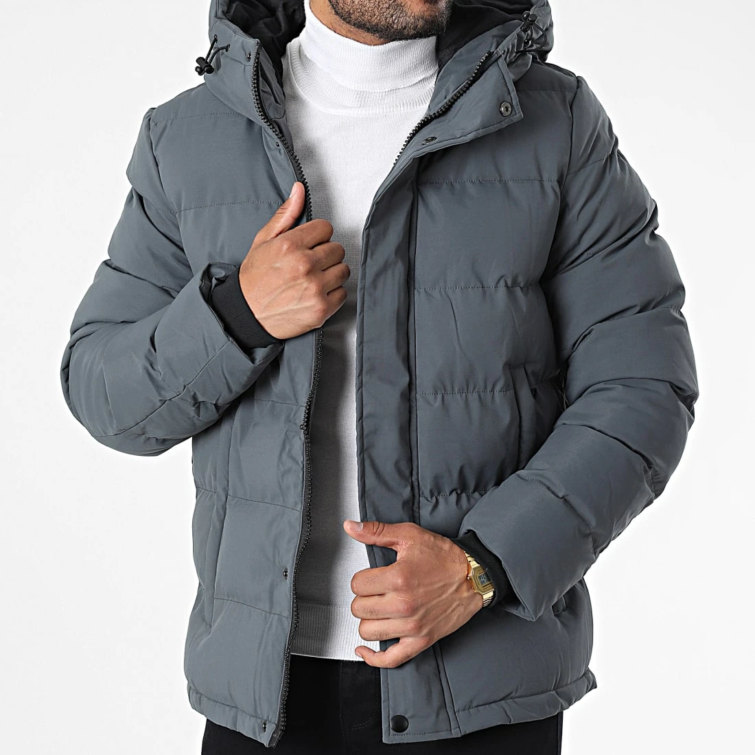 Remise ✔️ Doudoune Capuche 9353 Gris Anthracite de Classic Series 🥰 3 Remise ✔️ Doudoune Capuche 9353 Gris Anthracite de Classic Series 🥰