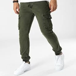 Tout neuf 👏 Pantalon Cargo 7685 Vert Kaki de Classic Series ❤️