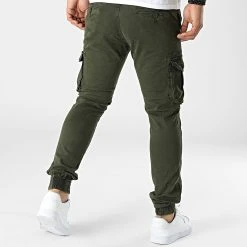 Tout neuf 👏 Pantalon Cargo 7685 Vert Kaki de Classic Series ❤️ -Classic Series Soldes classic series 338650 7685 2 20221017T152219 04