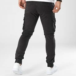De gros ✨ Pantalon Cargo 7685 Noir Délavé de Classic Series 💯 -Classic Series Soldes classic series 338656 7685 4 20221010T155341 04