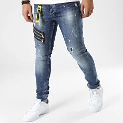 Meilleur prix 🔔 Jean Slim 53-01B Bleu Denim de Classic Series 👏