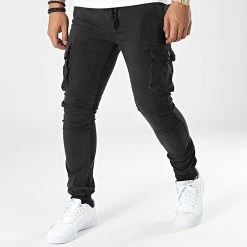 Top 10 ⌛ Pantalon Cargo 7686 Noir Délavé de Classic Series 🔥