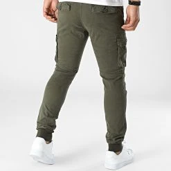 Grosses soldes ❤️ Pantalon Cargo 7686 Vert Kaki de Classic Series ⭐ -Classic Series Soldes classic series 338727 7686 2 GN 20221017T152146 04