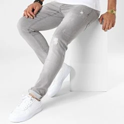 Promo 🥰 Jean Slim D-3223 Gris de Classic Series 🌟 -Classic Series Soldes classic series 338731 D 3223 20220928T161548 03