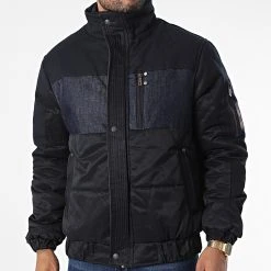 Nouveau 🥰 Veste Zippée 211 Noir Denim de Classic Series 🧨 -Classic Series Soldes classic series 339017 211 BLACK 20220926T153959 03