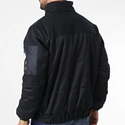 Nouveau 🥰 Veste Zippée 211 Noir Denim de Classic Series 🧨 -Classic Series Soldes classic series 339017 211 BLACK 20220926T154000 04