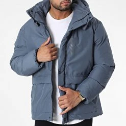 Meilleur prix ⌛ Doudoune Capuche 210 Gris Anthracite de Classic Series 😀 -Classic Series Soldes classic series 339027 210 GREY 20220926T153129 03