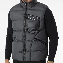 Promo 💯 Doudoune Sans Manches 209 Gris Anthracite de Classic Series 😍