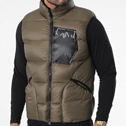 Vente flash 🔥 Doudoune Sans Manches 209 Vert Kaki de Classic Series 👍