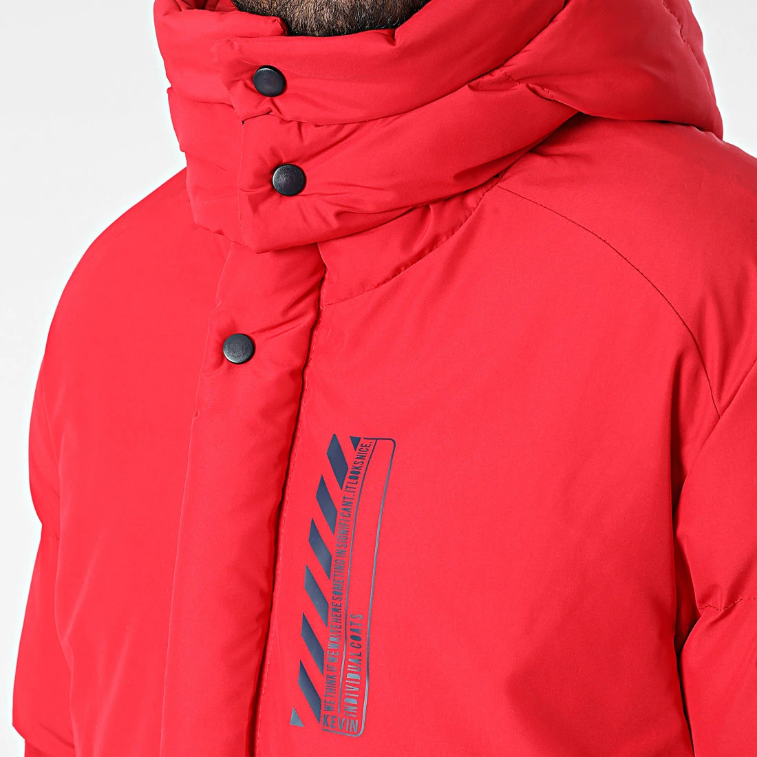 Budget 🌟 Doudoune Capuche 210 Rouge de Classic Series ❤️ 4 Budget 🌟 Doudoune Capuche 210 Rouge de Classic Series ❤️ – Image 2