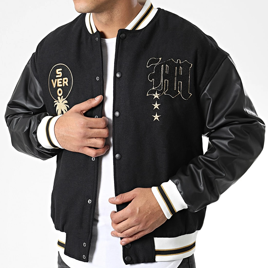 Promo 🌟 Veste Teddy 7427 Noir de Classic Series ⌛ 3 Promo 🌟 Veste Teddy 7427 Noir de Classic Series ⌛