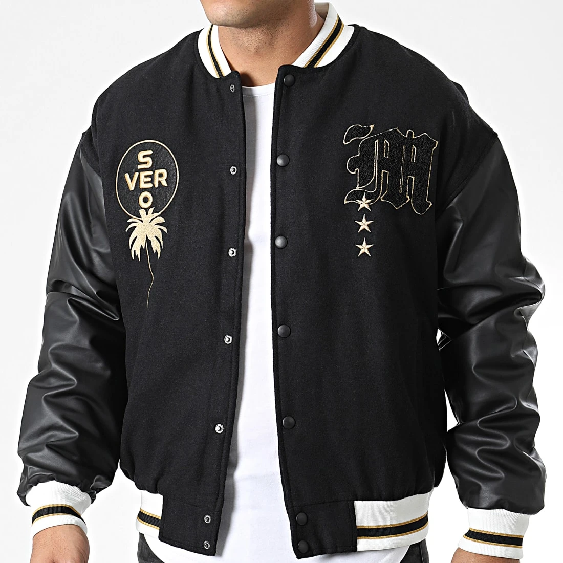 Promo 🌟 Veste Teddy 7427 Noir de Classic Series ⌛ 5 Promo 🌟 Veste Teddy 7427 Noir de Classic Series ⌛ – Image 3