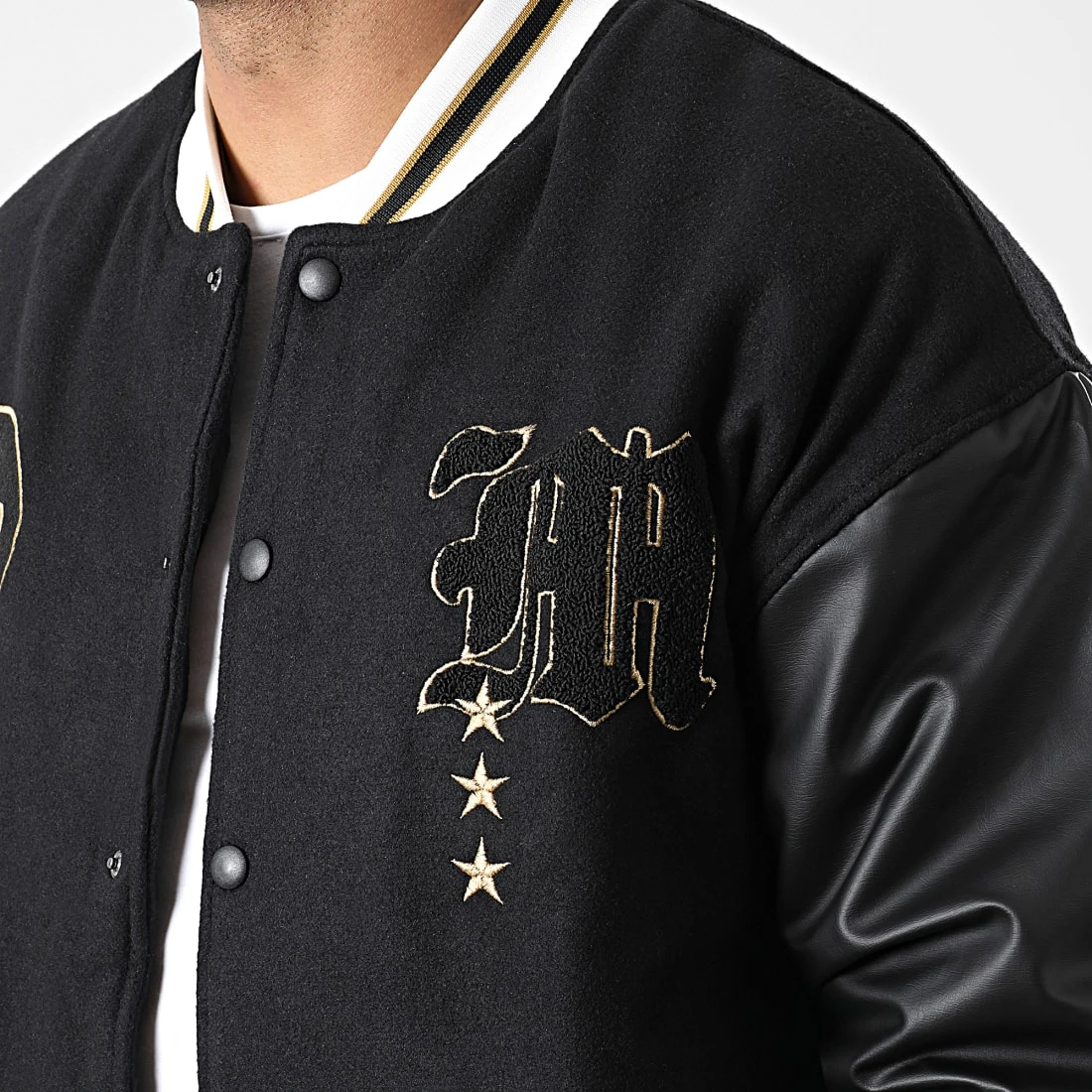 Coupon 🥰 Veste Teddy 7427 Noir Blanc de Classic Series ⌛ 4 Coupon 🥰 Veste Teddy 7427 Noir Blanc de Classic Series ⌛ – Image 2